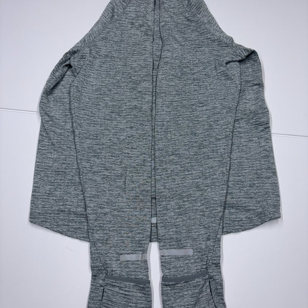 Nike Men's Sweatershirt Half Zip Running Dri Fit Thumb Hole Gray - Size Small - Picture 6 of 11